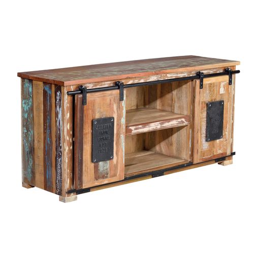 GINER Y COLOMER TV-Schrank aus recyceltem Holz 130x62x40cm