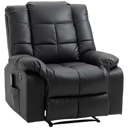 Homcom Massagesessel, Fernsehsessel, Elektrisch Relaxsessel, Schwarz 94x99x99cm