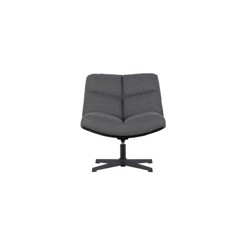WOOOD Sessel mit Schafsfell-Effekt, grau 75x80x75cm