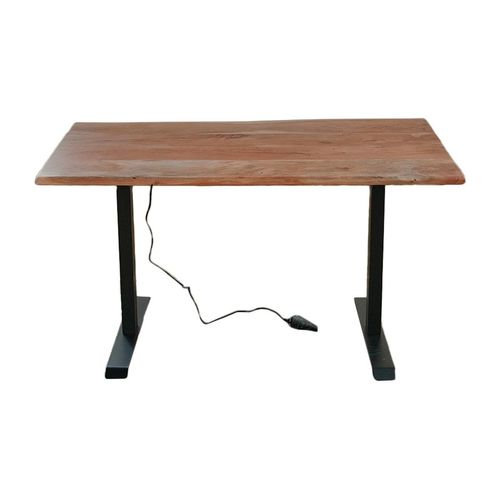 Kawola Höhenverstellbarer Schreibtisch, L180 B90, rotbraun 180x72x90cm