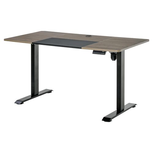 Vinsetto Höhenverstellbarer Schreibtisch, Beige+Schwarz, 140 x 70 x 72-116 cm 140x116x70cm