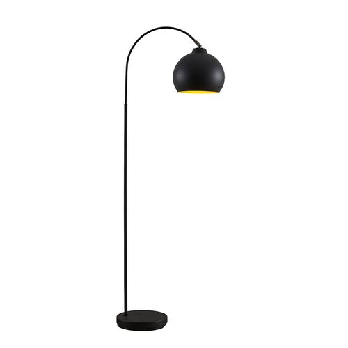 Lindby Stehlampe (Bogenleuchte) aus Metall, schwarz 60x148x60cm