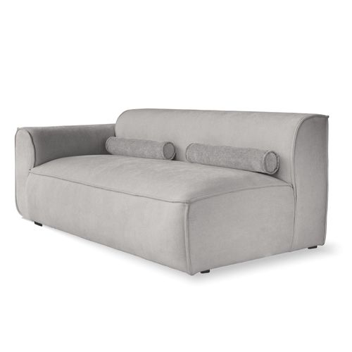 MIUFORM 2-Sitzer-Sitzelement für Modulsofas, Armlehne links, Grau 96x70x172cm