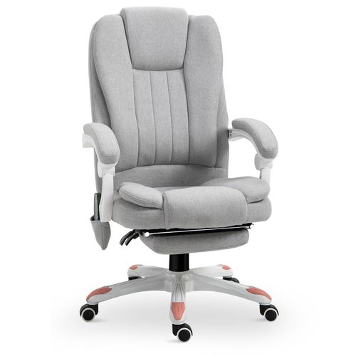 Vinsetto Massage Sessel aus Nylon, Gaming Stuhl, Grau 66x107x63cm