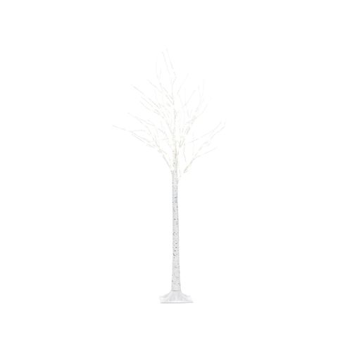 Beliani Outdoor Weihnachtsbeleuchtung LED weiß Birkenbaum 160 cm 40x160x40cm