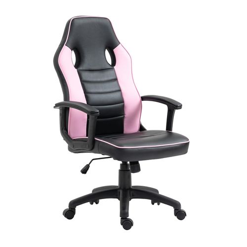 SVITA Gaming Stuhl Ergonomischer PC-Stuhl Höhenverstellbar Kinder, pink 66x117x63cm