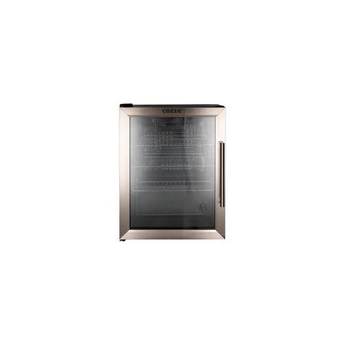 Kühlschrank 60 Liter, Vollraumkühlschrank edelstahl/schwarz