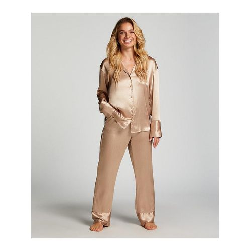 Hunkemöller Pyjama-Hose in Beige - XXS