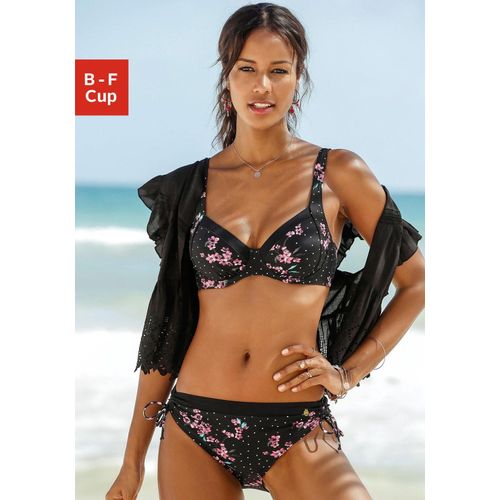 LASCANA Bügel-Bikini, mit geblümtem Print