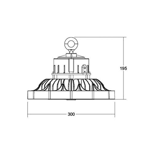 BRUMBERG LED-Hallentiefstrahler Sol Midi, DALI, Multilumen