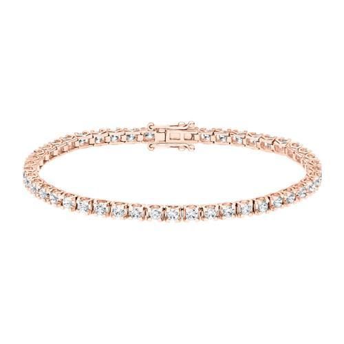 Roségoldenes Tennisarmband mit lab grown Diamanten