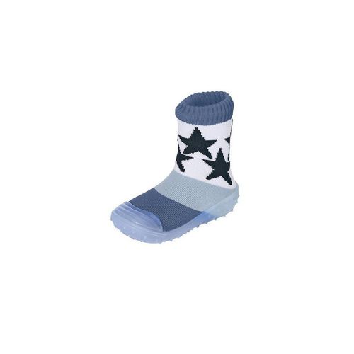 Sterntaler® Basicsocken Adventure-Socks Sterne Adventure-Socks - Adventure Socks mit Sterne Motiv tintenblau oder rosa - Abenteuersocken, Kinder Sockenschuhe mit transparenter Gummisohle - Adventure Socken - schnelltrocknend, blau