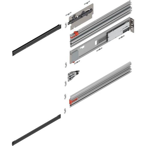 Revego uno Pocketschienen-Set, NL=700 mm, rechts, E6/Ev - Blum