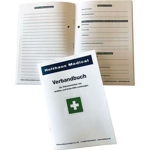 Holthaus Medical - Holthaus Verbandbuch din A5 - grün