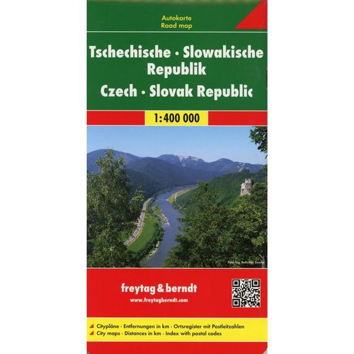 Tschechische Republik / Slowakische Republik 1 : 400 000. Autokarte