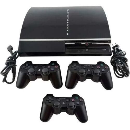 Sony PlayStation 3 Fat 120 GB 3 Controller schwarz