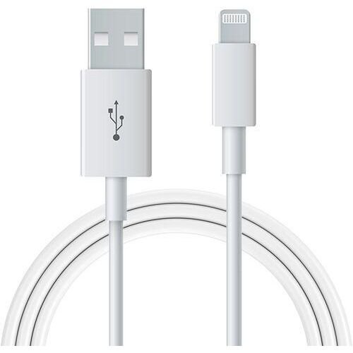 Kabel (USB-A + Lightning) weiß