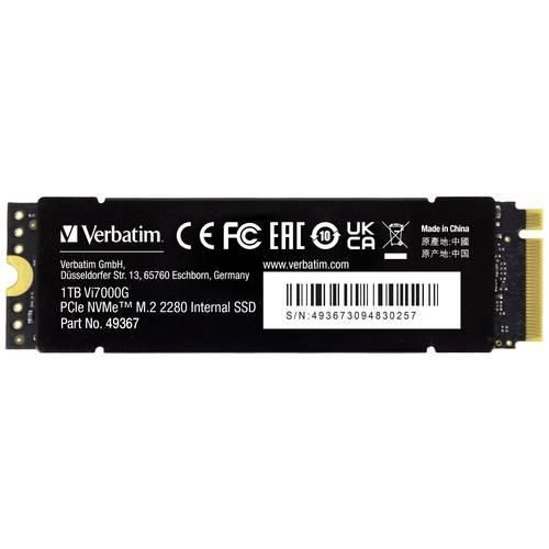 Verbatim Vi7000 1 TB Interne M.2 PCIe NVMe SSD 2280 PCIe 4.0 x4 Retail 49367