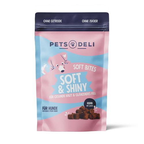 Snack Soft Bites Soft & Shiny für Hunde - 3x300g