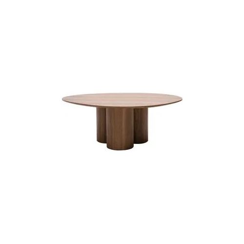 Design-Couchtisch aus dunklem Holz mit Walnussfurnier B100 cm HOLLEN