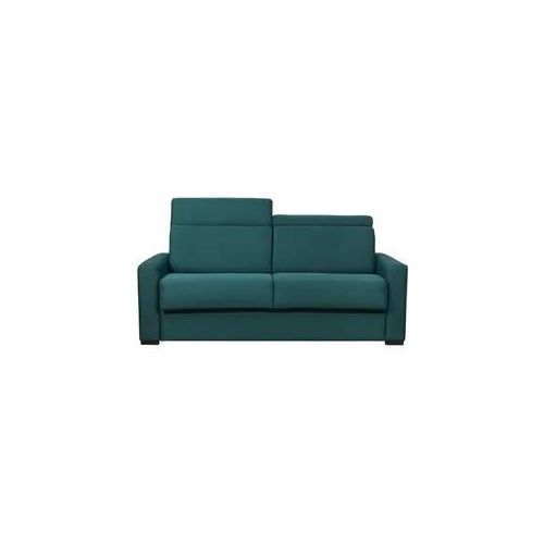 Schlafsofa entenblau mit 18 cm Matratze und verstellbaren Kopfstützen NORO