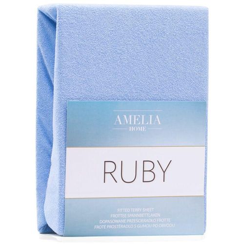 Bettlaken ruby farbe hellblau stil klassisch art des materials - textilien frottee 80-90x200 AmeliaHome