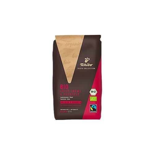 Tchibo Bio Vista Collection Caffè Crema und Espresso, 1 kg, ganze Bohnen