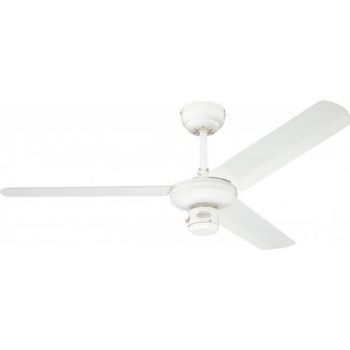 Deckenventilator Industrial 122 cm Weiß mit Zugschnur