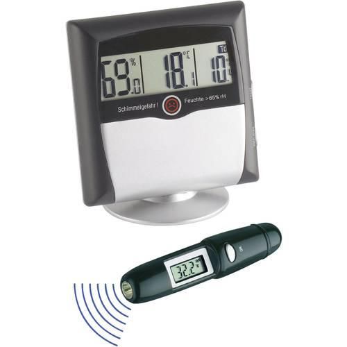 TFA Dostmann MS-10 Luftfeuchtemessgerät (Hygrometer) 1 % rF 99 % rF Set Hygrometer + Infrarot - Thermometer