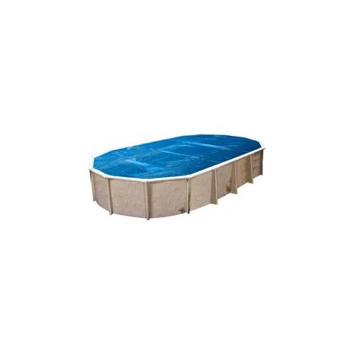 Solarabdeckplane INTERLINE Planen Gr. B/L: 360cm x 610cm, blau Sommerabdeckung Oval 610x360 cm