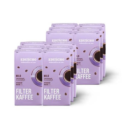 Eduscho Filterkaffee Mild - 12x 500g Gemahlen