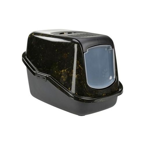 AniOne Katzentoilette Marble schwarz