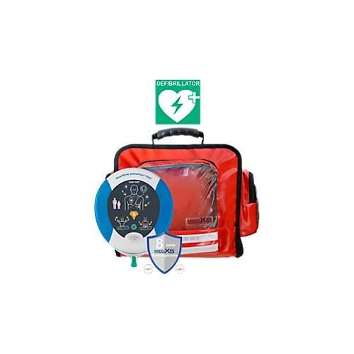 Erste-Hilfe-Wandtasche MedX5, mit Defibrillator SAM350P & Befüllung nach DIN 13157