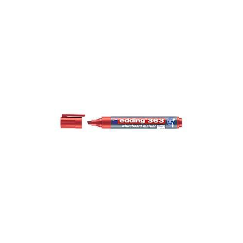 edding Whiteboard Marker 363, Keilspitze, 10 Stück, rot