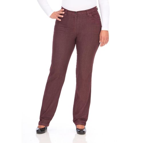 Jeans in Quer-Stretch-Qualität, mit Komfortbund, bordeaux, Gr.42