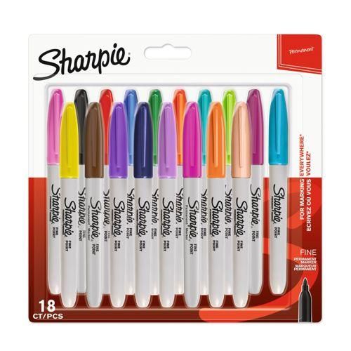 1x18 Sharpie Permanentmarker F 18 Farben