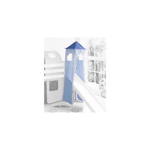 Bettturm TICAA Spieltunnel Gr. B/H/L: 45cm x 190cm x 45cm, blau (hellblau-blau)