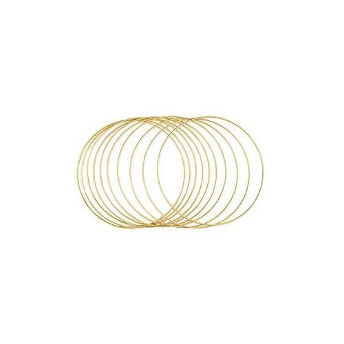 Rayher Metallringe-Set beschichtet gold Ø 25,0 cm 10 St.