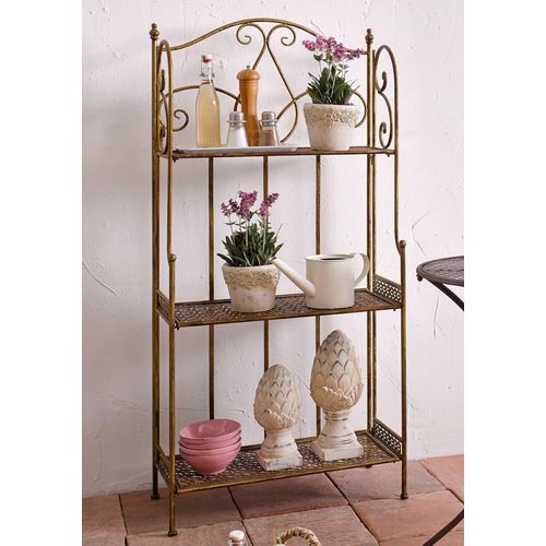 Standregal HOME AFFAIRE Regale Gr. B/H/T: 60cm x 126,9cm x 28cm, goldfarben