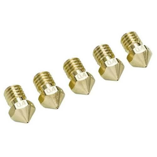 UltiMaker Nozzle Pack 0,4 mm Passend für (3D Drucker): UltiMaker 2+, UltiMaker 2 Extended+ UM2+ Nozzle Pack 5x0.40mm 9525