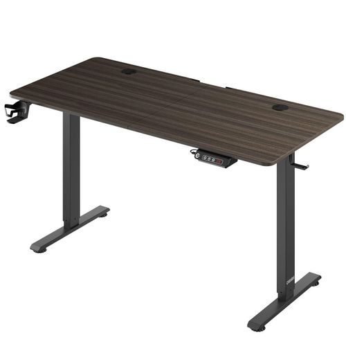 Höhenverstellbarer Schreibtisch Braun 140x60x73-118cm