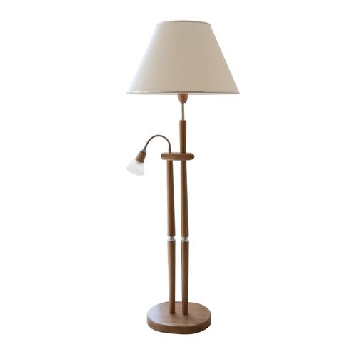LED Stehlampe, Leuchtmittel E27 LED wechselbar, mit Leseleuchte