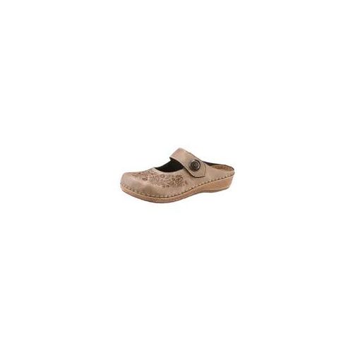 Clog FRANKEN-SCHUHE Gr. 41, grau (taupe) Damen Schuhe