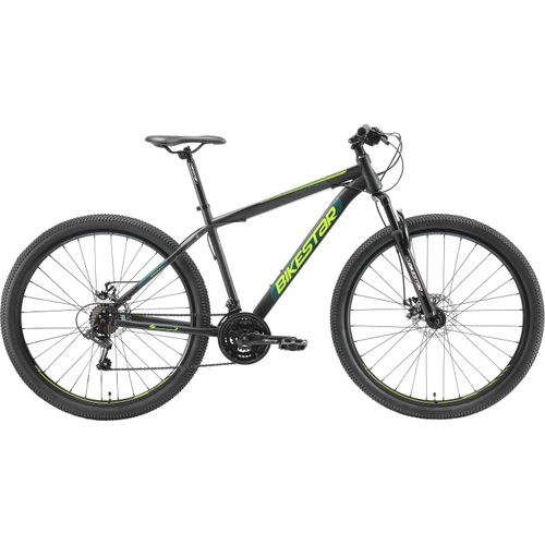 Mountainbike BIKESTAR Fahrräder Gr. 48cm, 29 Zoll (73,66cm), schwarz für Damen und Herren, Kettenschaltung