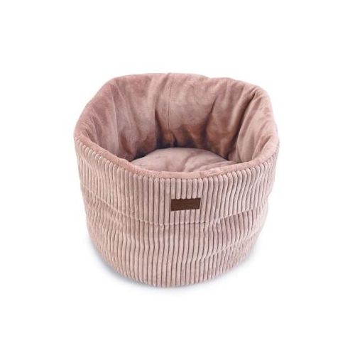 Designed by Lotte DBL Katzenkorb Ribbed rosa