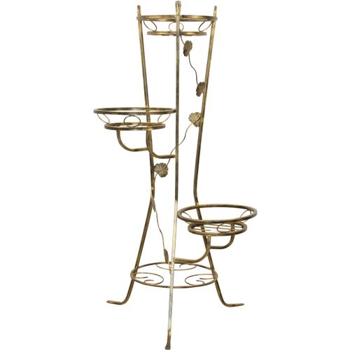 Blumentisch HOFMANN LIVING AND MORE Tische Gr. B/H/T: 65cm x 117cm x 65cm, goldfarben (goldfarben, goldfarben)