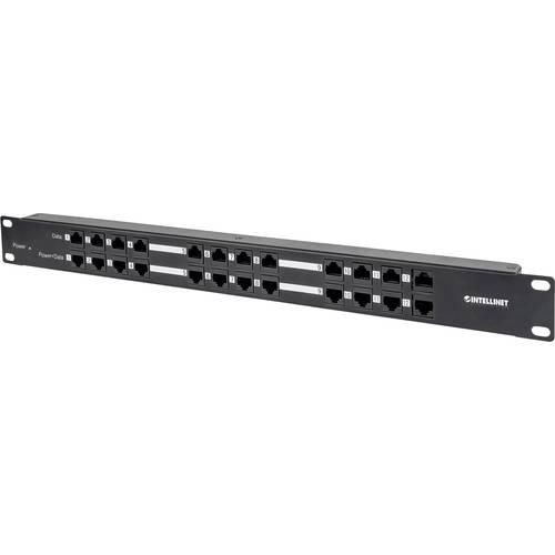 Intellinet 720342 12 Port Netzwerk-Patchpanel 483 mm (19) CAT 5e 1 HE Bestückt