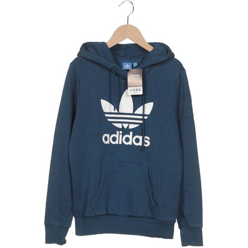 adidas Originals Damen Kapuzenpullover, blau, Gr. 36