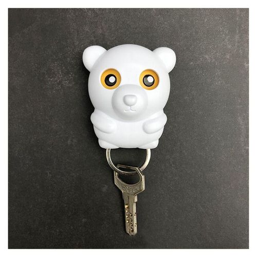 Schlüsselanhänger - weißer Teddybär