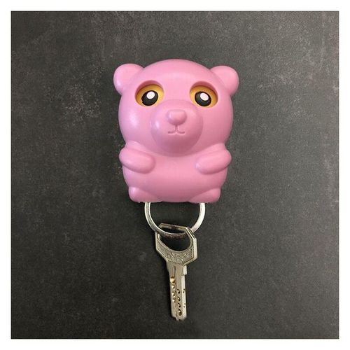 Schlüsselanhänger - rosa Teddybär